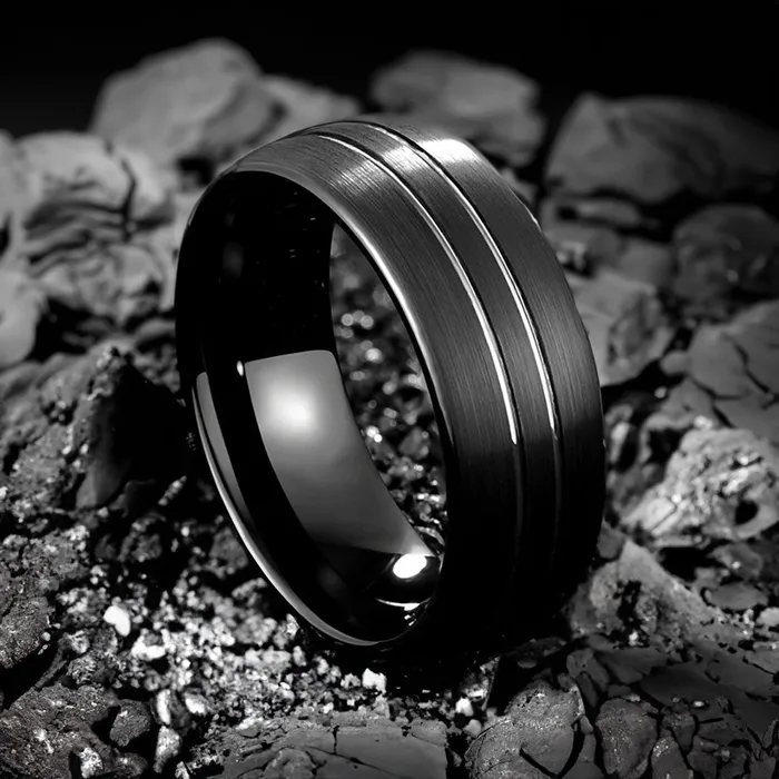 MIdnight Edge Tungsten Earrings MIdnight Edge Tungsten Earrings