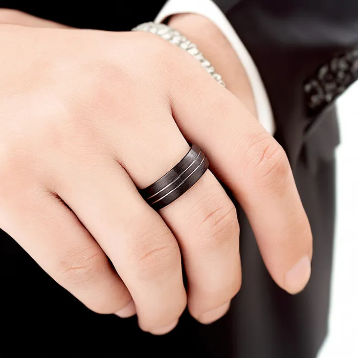 MIdnight Edge Tungsten Earrings MIdnight Edge Tungsten Earrings