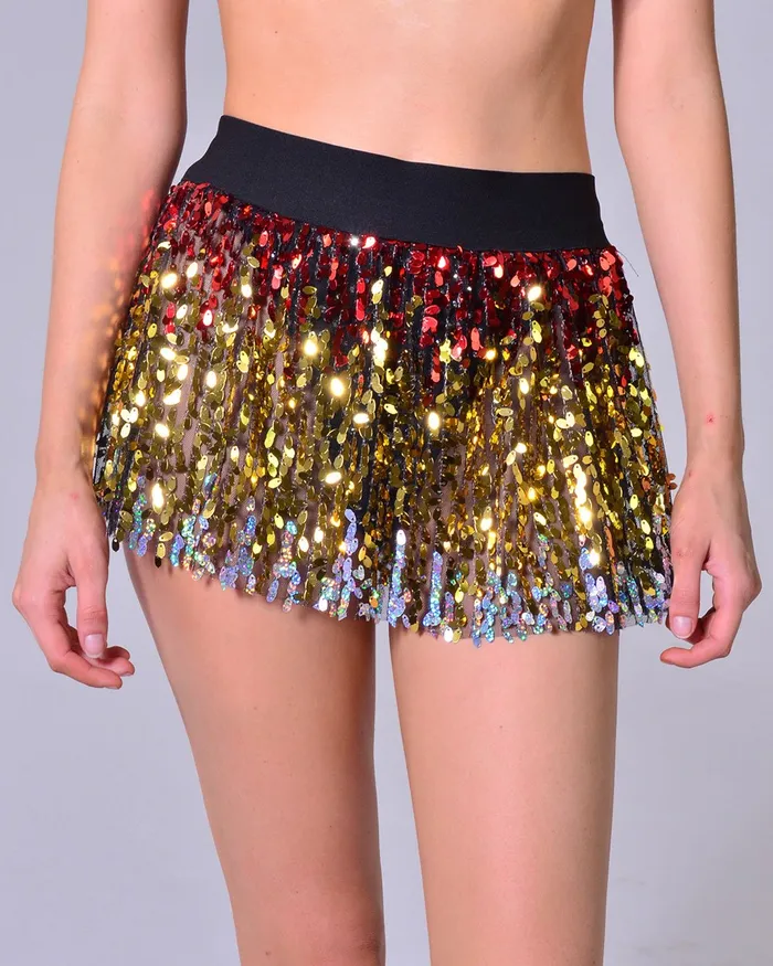 Mini Sequin Skirt Midnight Fairy THE LUMi SHOP Earrings