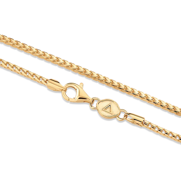 Necklaces 14k Gold Franco Chain 2mm Solid Gold