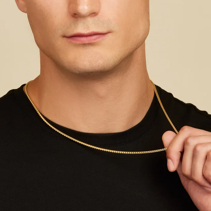 Necklaces 14k Gold Franco Chain 2mm Solid Gold