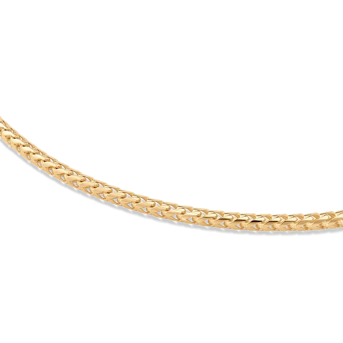 Necklaces 14k Gold Franco Chain 2mm Solid Gold