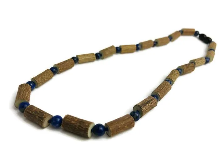 Necklaces ADHD Acid Reflux 16 17 19 22 Hazelwood Eczema Necklace Adult Lapis Lazuli AE