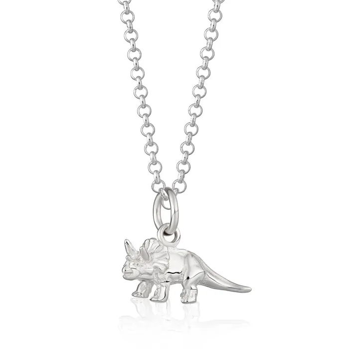 Necklaces Lily Charmed Triceratops Dinosaur Necklace