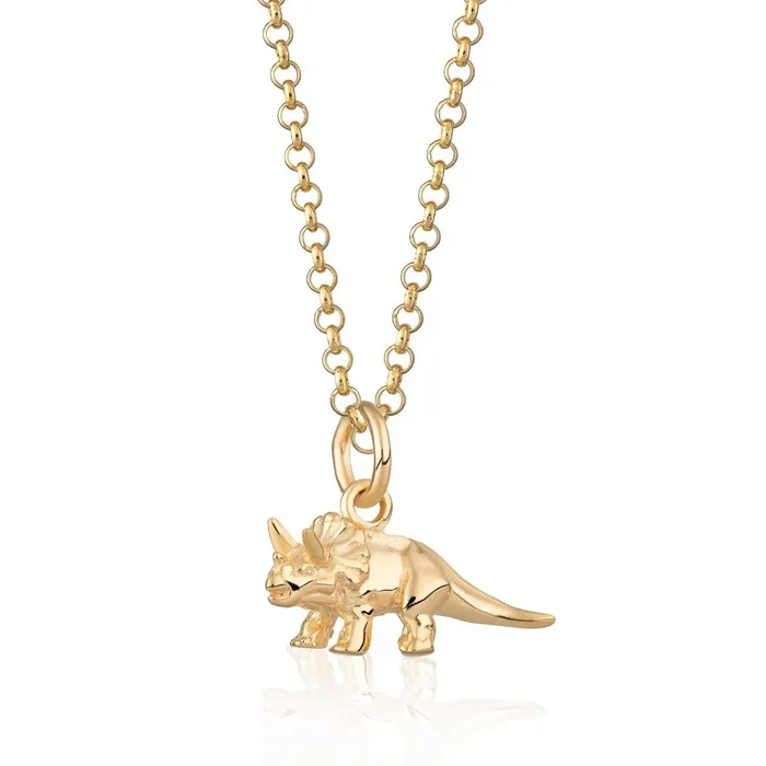 Necklaces Lily Charmed Triceratops Dinosaur Necklace