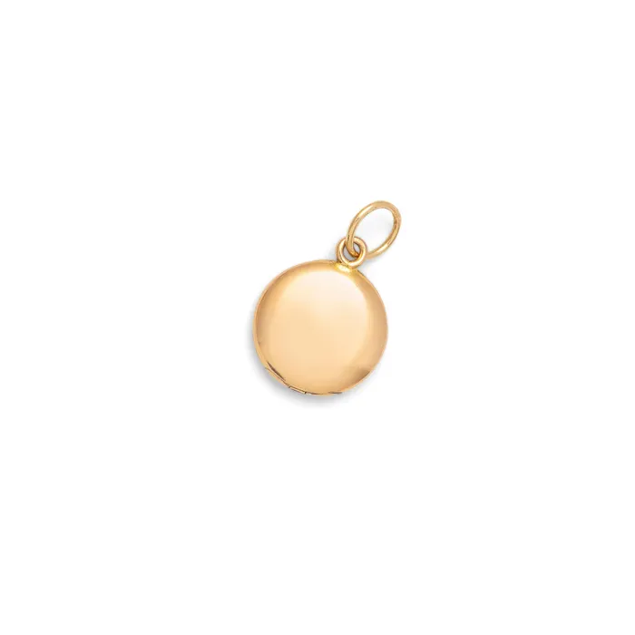 Necklaces Miniature 10K Gold Locket Charm Vintage