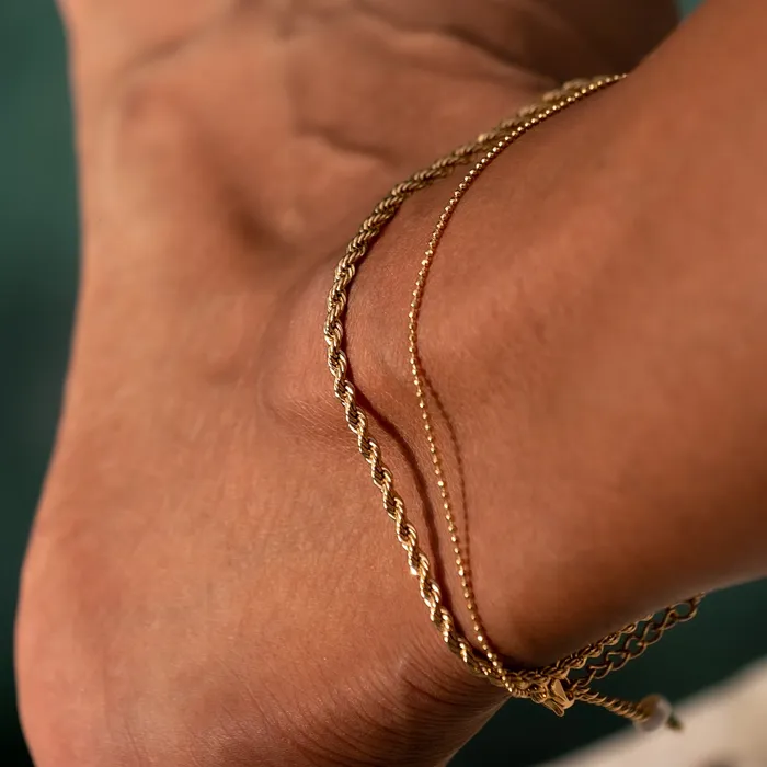 Necklaces Scream Pretty Hannah Martin Ball Chain Anklet Necklaces Scream Pretty Hannah Martin Ball Chain Anklet