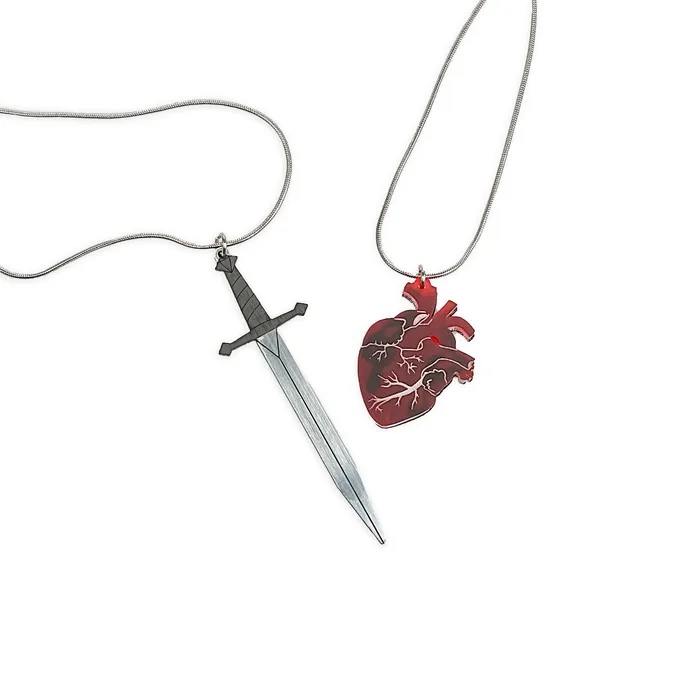 Necklaces VincaUSA My BFF Is Sword o A Big Deal Necklace Set STEEL