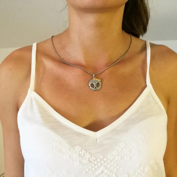 Necklaces Zapps Clothing Skullistic Chic Skull Necklace