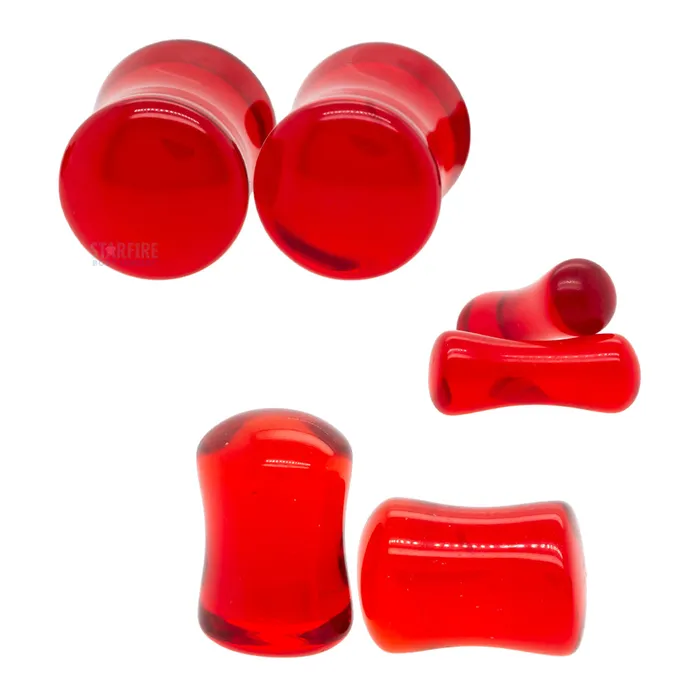 Oracle Body Jewelry Stone Plugs Red Quartz Earrings
