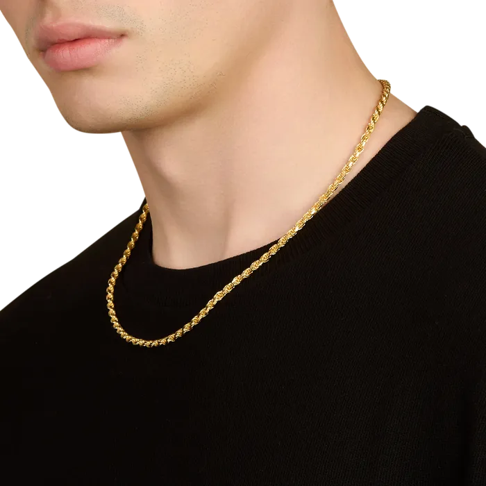 Oxford Necklaces Rope Chain Gold Vermeil 35mm Oxford Necklaces Rope Chain Gold Vermeil 35mm