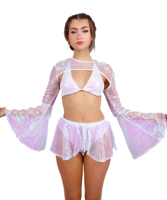 Pink Iridescence Goddess Arm Sleeves THE LUMI SHOP Earrings