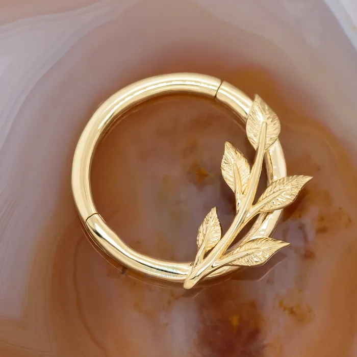 Rings Junipurr Jewelry Terra Hinge Ring Clicker in Gold