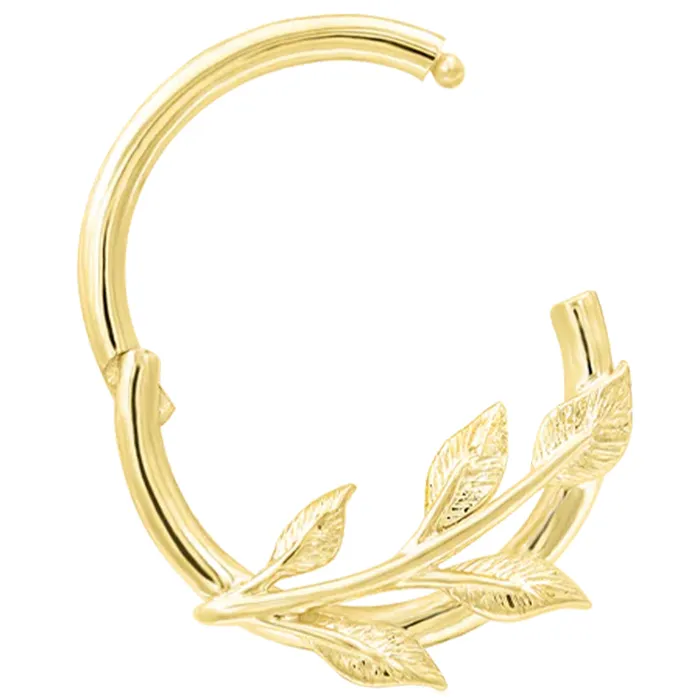 Rings Junipurr Jewelry Terra Hinge Ring Clicker in Gold
