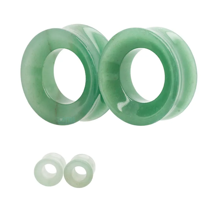 Rings Stone Eyelets Green Aventurine Diablo Organics