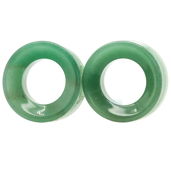 Rings Stone Eyelets Green Aventurine Diablo Organics