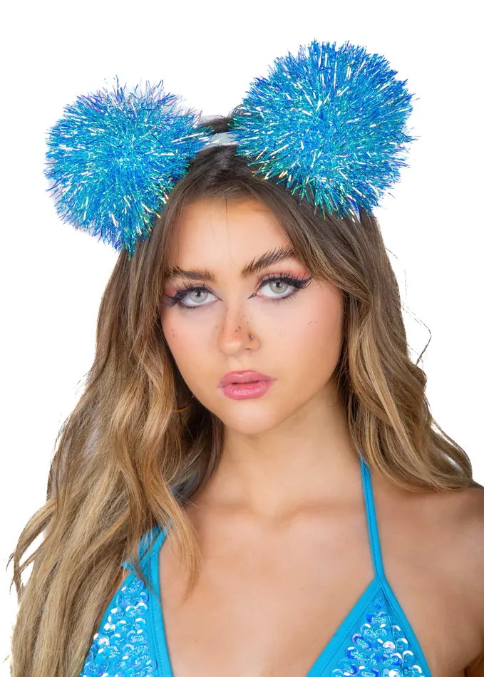 Rings THE LUMI SHOP Blue Pom Pom Headband