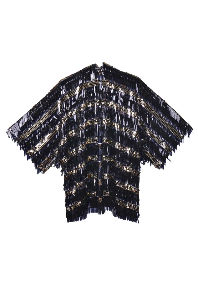 Rings THE LUMI SHOP Disco Sequin Kimono Black