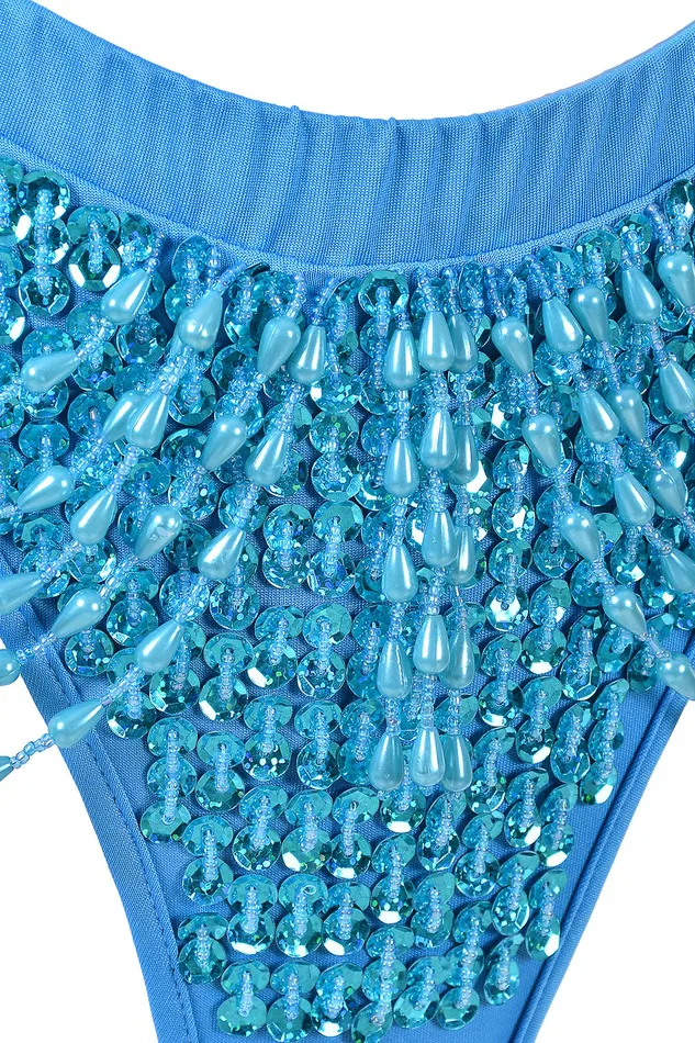 Rings THE LUMi SHOP Hand Stitched Sequin Set Pixie Blue