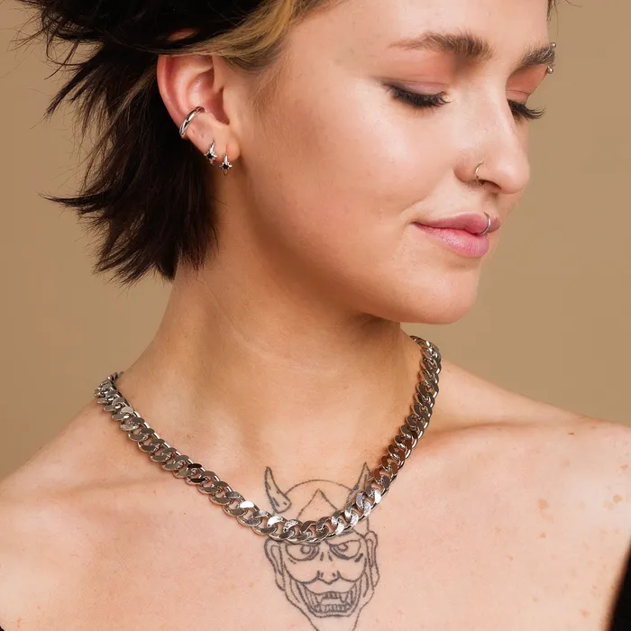 Scream Pretty Chunky Curb Chain Necklace Necklaces Scream Pretty Chunky Curb Chain Necklace Necklaces