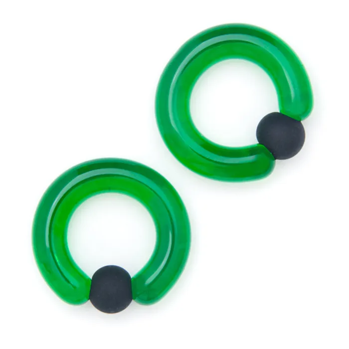Simple Glass Captive Bead Ring CBR Gorilla Glass Rings