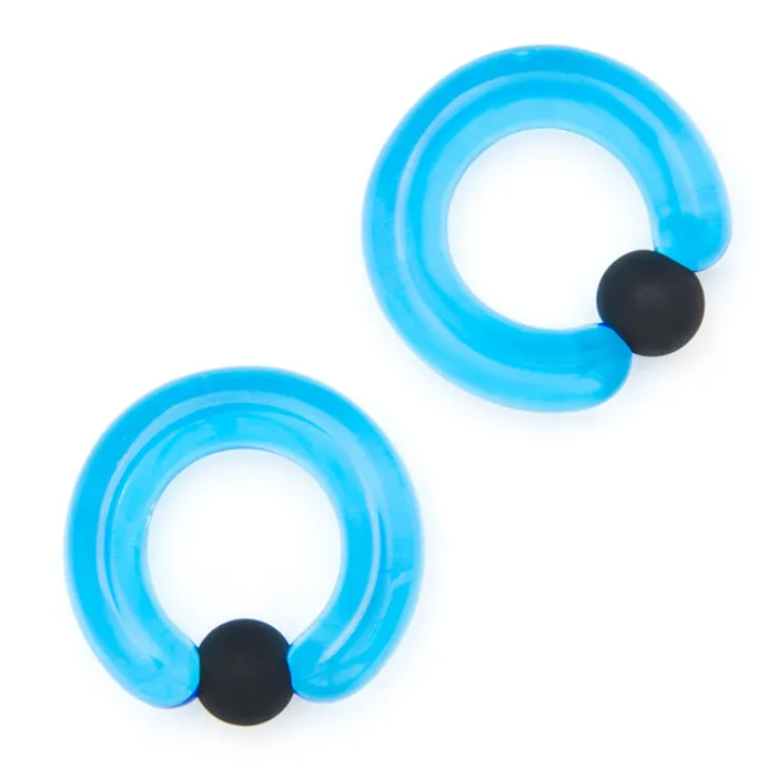 Simple Glass Captive Bead Ring CBR Gorilla Glass Rings