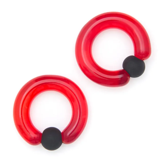 Simple Glass Captive Bead Ring CBR Gorilla Glass Rings
