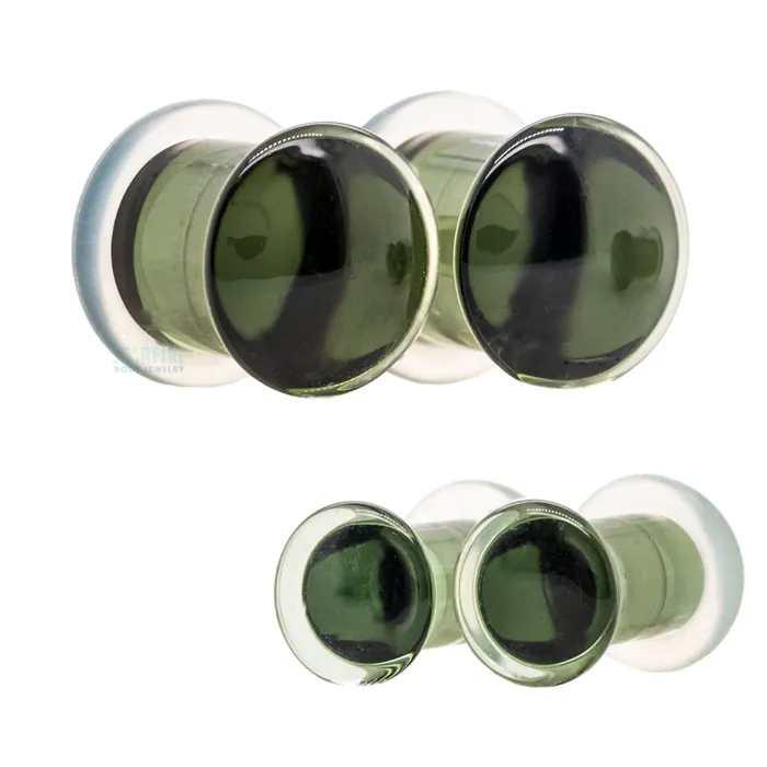 Simple Glass Plugs Smoke Gorilla Glass Rings