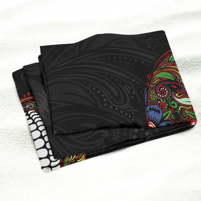 Skullistic Calavera Sugar Skull Towel Skullistic Rings