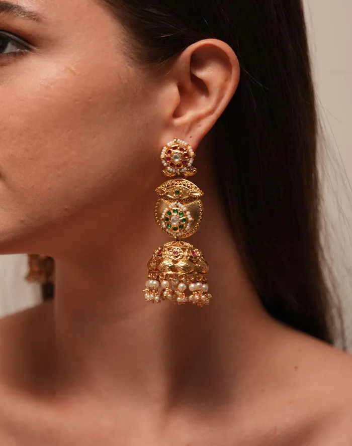 Sone Pe Suhaga Big Gold Jhumkas Sone Pe Suhaga Collection Attrangi PreStyled Sets