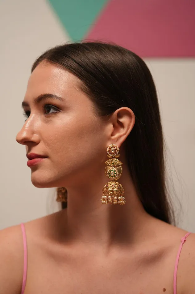 Sone Pe Suhaga Big Gold Jhumkas Sone Pe Suhaga Collection Attrangi PreStyled Sets