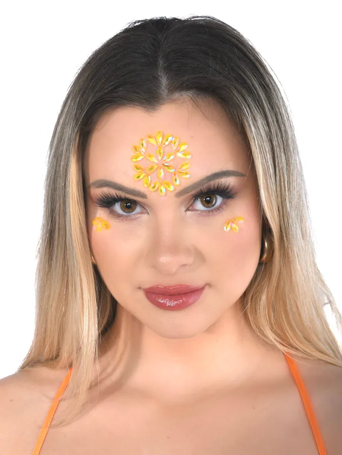 Sunshine Rhinestone Crystal Face Jewels THE LUMI SHOP Earrings