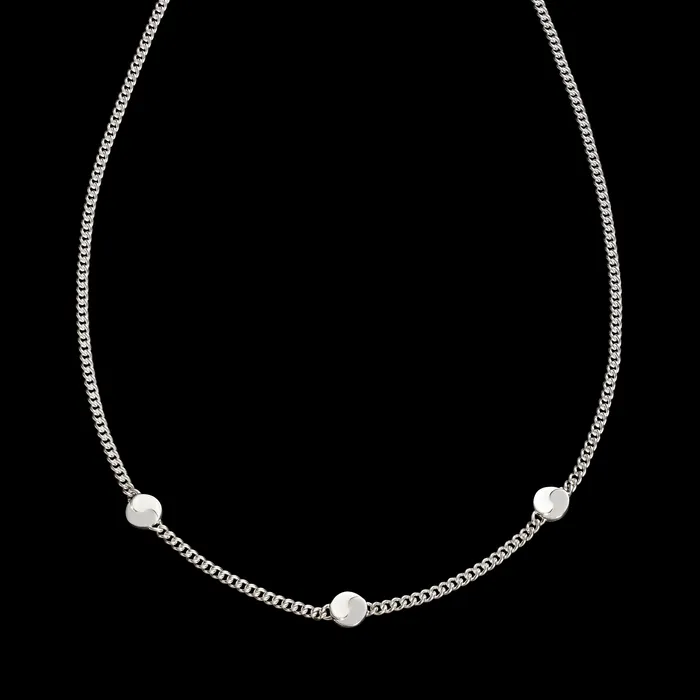 Taegeuk Peace Necklace Sterling Silver 18 LOUPN Necklaces