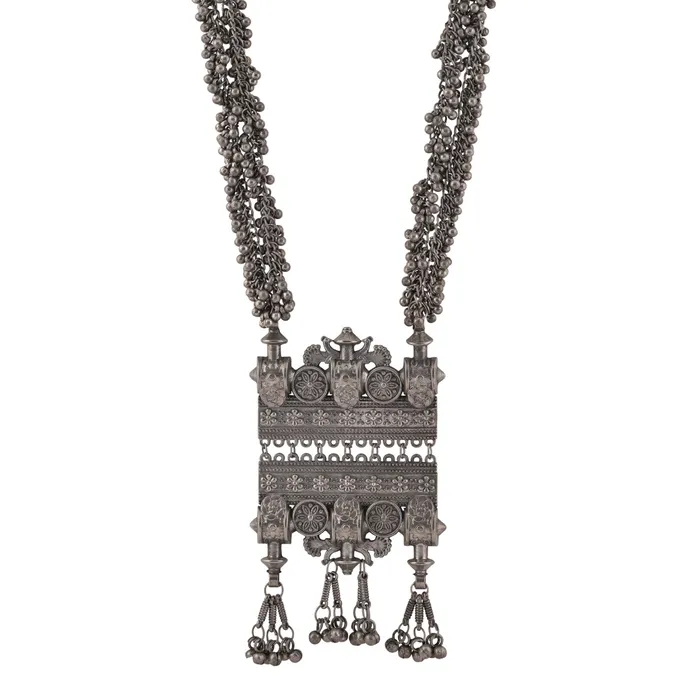 Teejh Chola Oxidised Silver Jewellery Gift Set Teejh Rings