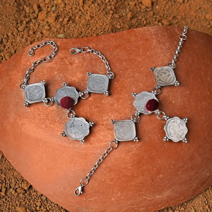 Teejh Earrings Teejh Manimudra Coin Anklet