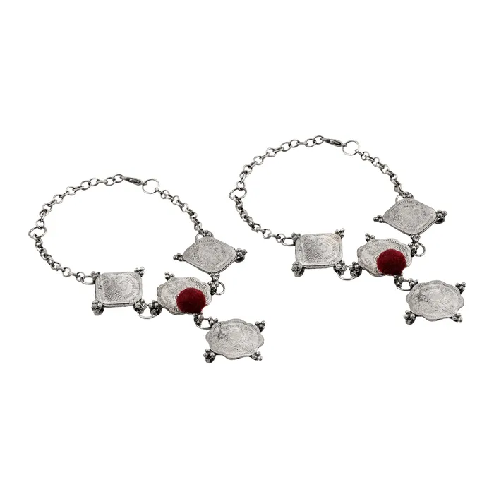 Teejh Earrings Teejh Manimudra Coin Anklet