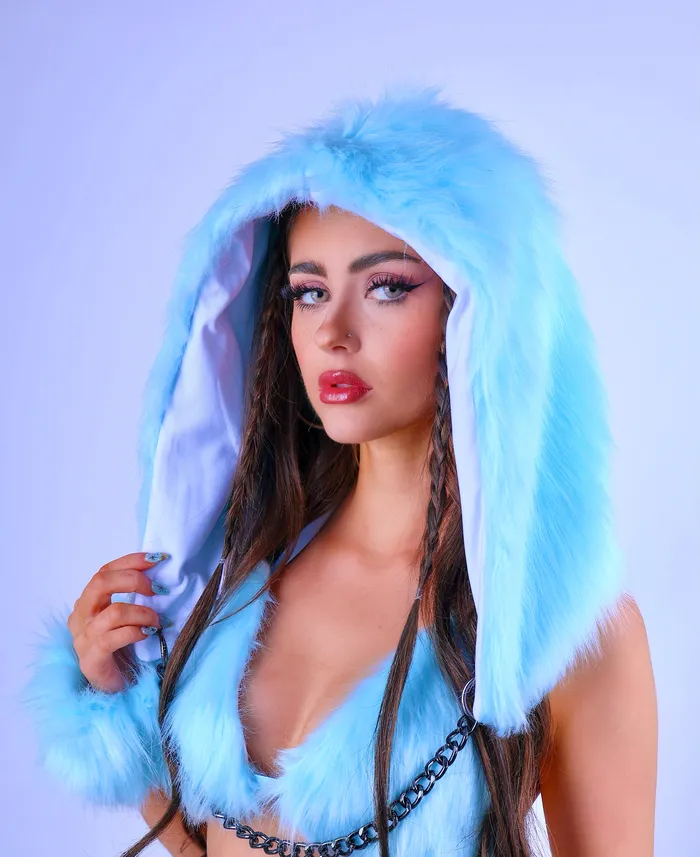 THE LUMI SHOP Earrings Cotton Candy Diva Fuzzy Hood