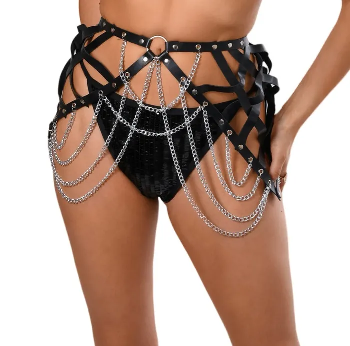 THE LUMI SHOP Earrings Punk Chain Harness Belt