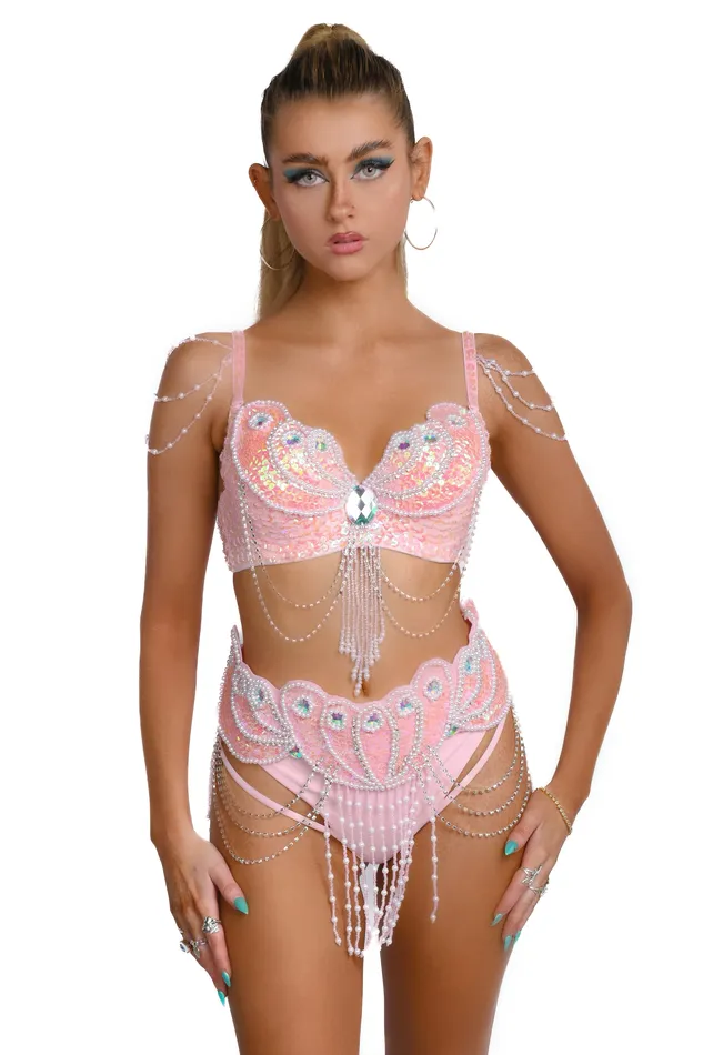 THE LUMI SHOP Pink Mermaid Carnival Set Earrings