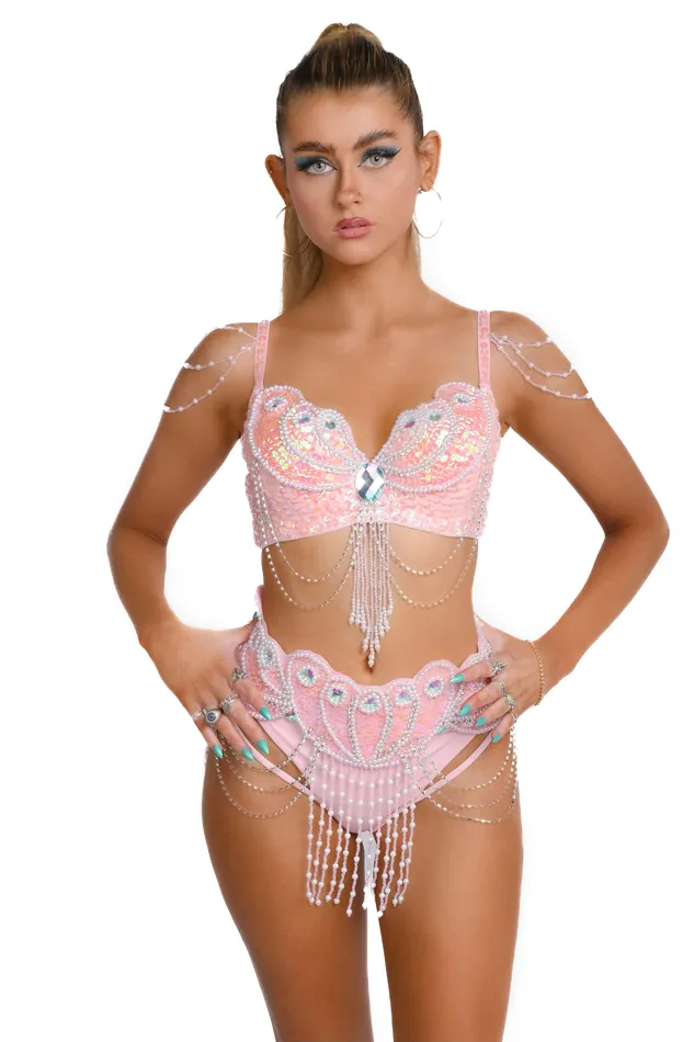 THE LUMI SHOP Pink Mermaid Carnival Set Earrings