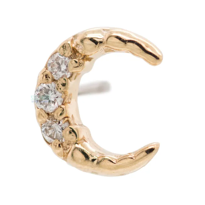 threadless Coven Pin in Gold with Gemstones Tawapa Earrings