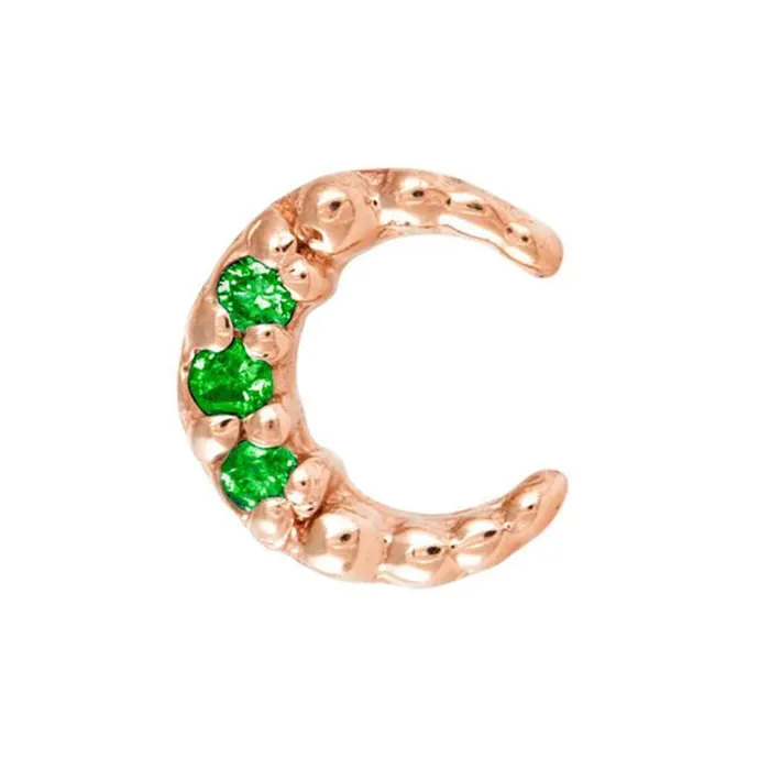 threadless Coven Pin in Gold with Gemstones Tawapa Earrings