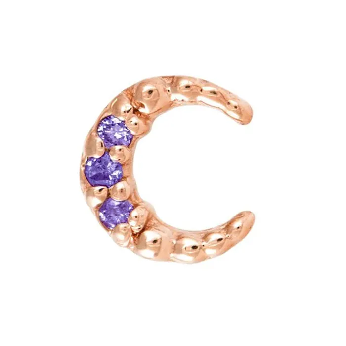 threadless Coven Pin in Gold with Gemstones Tawapa Earrings