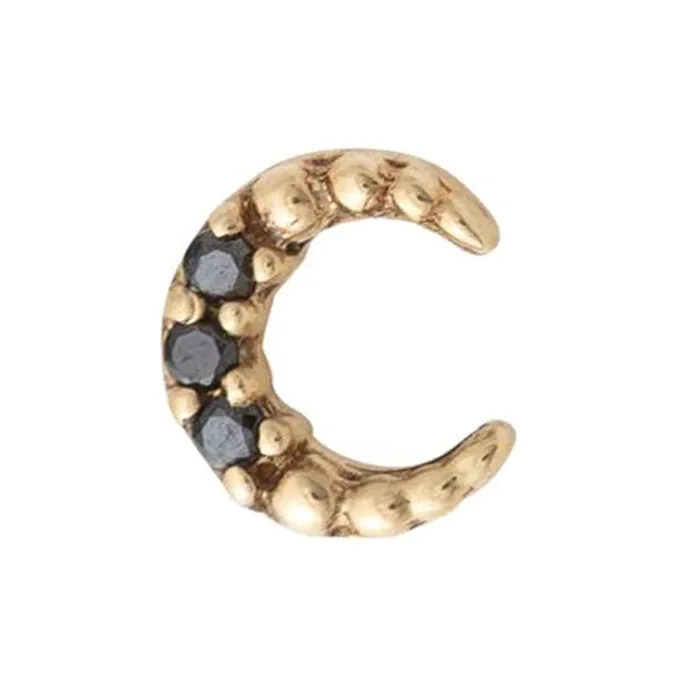 threadless Coven Pin in Gold with Gemstones Tawapa Earrings