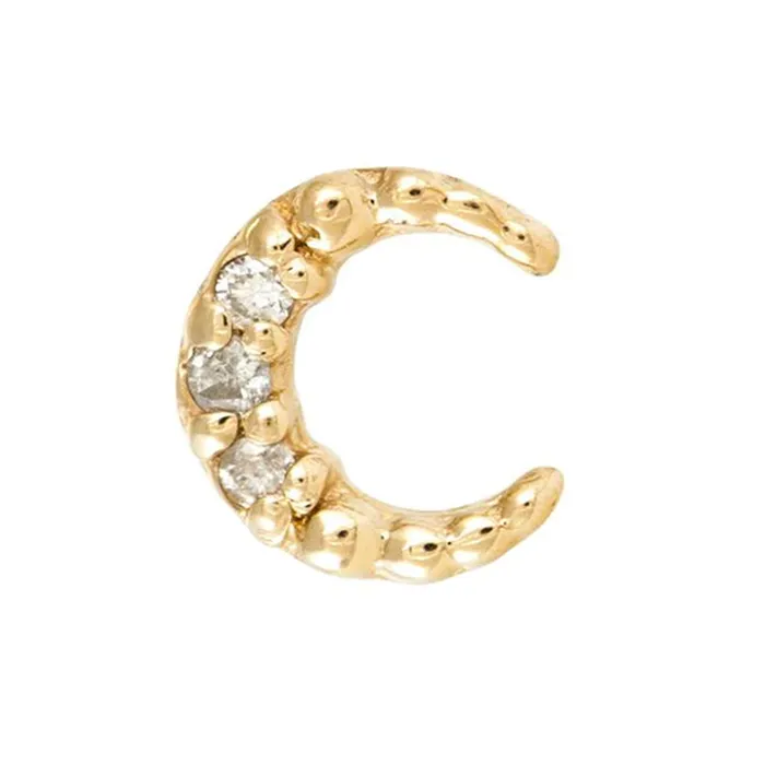 threadless Coven Pin in Gold with Gemstones Tawapa Earrings