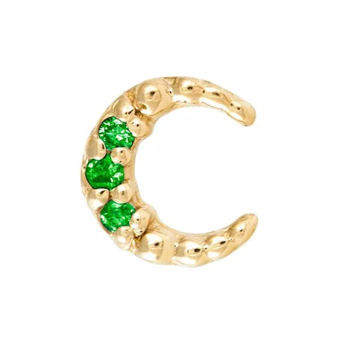 threadless Coven Pin in Gold with Gemstones Tawapa Earrings