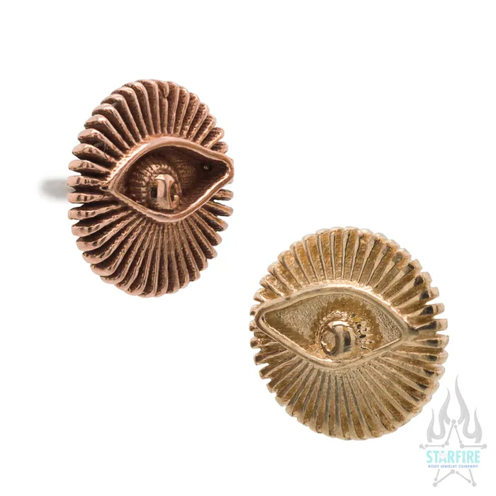threadless Insight Pin in Gold Tawapa Earrings