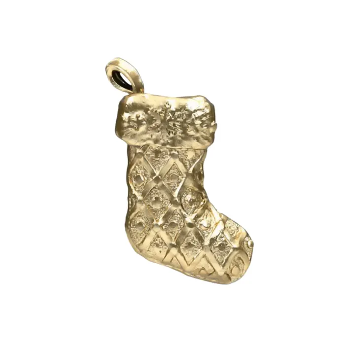 threadless Stocking End in Gold Anatometal Earrings