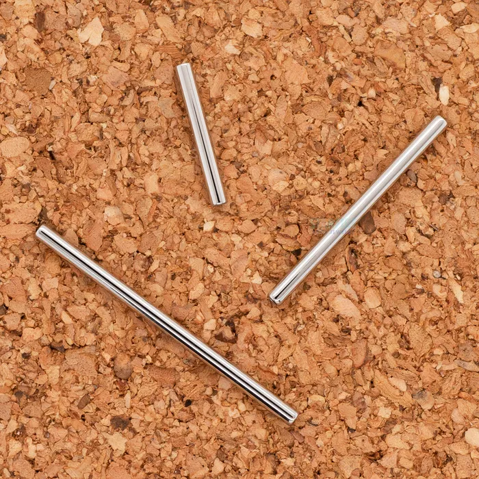 Titanium Threaded Straight Barbell Shaft 10 ga Anatometal Earrings