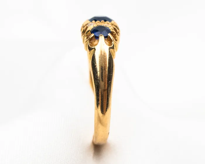Victorian Sapphire Diamond Ring Isadoras A Rings